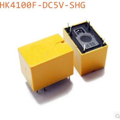 5pcs HK4100F-DC5V-SHG Relay HK4100F-DC5V DIP6 250VAC/3A