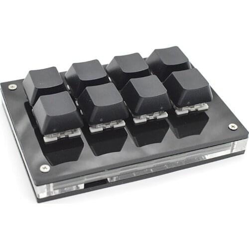 8 Keys Mini Mechanical Keyboard USB Interface Custom Copy Paste Custom Shortcuts Keyboard for Raspberry Pi for Windows