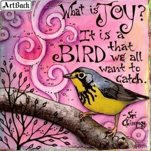 5d diy diamond painting JOY bird picture 20x20cm diamond mosaic color sticker full square / round diamond embroidery set