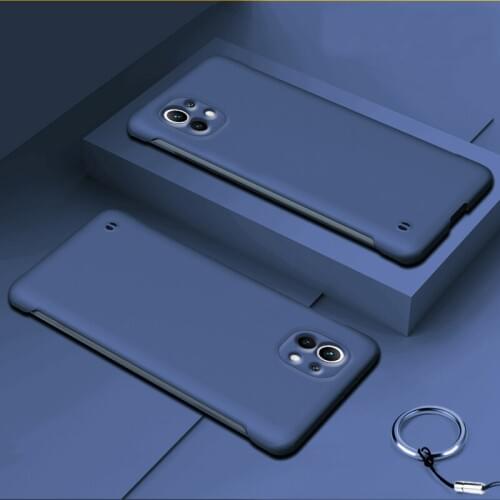 Frameless Hard Plastic For Xiaomi Mi 11 Pro Case Matte Slim For Xiaomi Mi11 mi11Pro Slim Protective Back Cover Solid Plain Pure