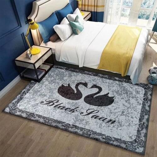 Household Golden Diamond Velvet Carpet Bedroom Full Bed Bedside Blanket Study Room Living Room Sofa Coffee Table Home Mat