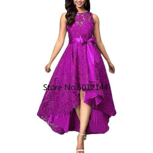 Summer Dress Women 2021 Elegant Sexy Lace Wedding Bridesmaid Evening Sweet Party Dress Plus Size Slim High Waist Bow Maxi Dresse