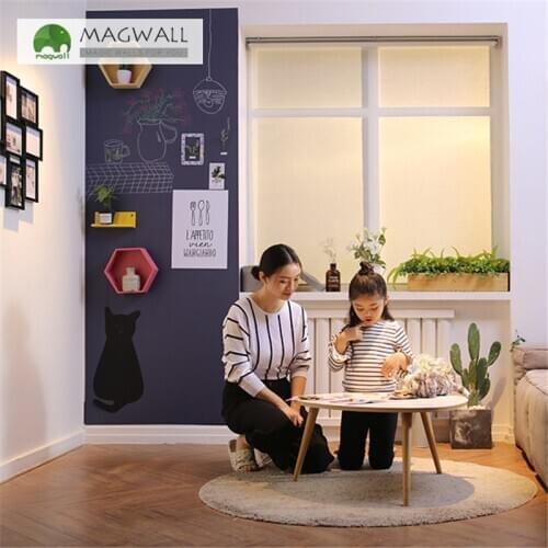 Magnetic double-layer gray color writing board 0.6*1.2m eco-friendly dust free chalk drawing chalkboard