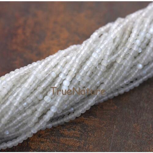 Fashion Round Small Beads Jewelry Grey Agates Round Tiny Beads For Necklace Bracelet In 3 mm BE6268