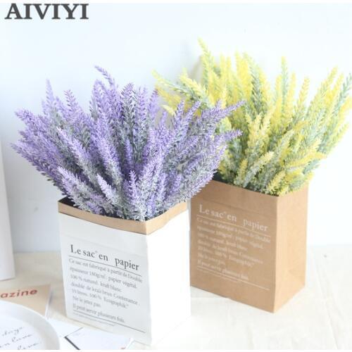 New fake lavender flower silk artificial pattern decoration romantic Provence decoration simulation plant artificial flower