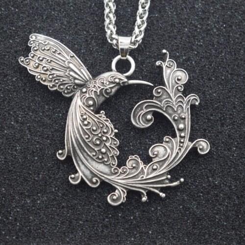 Phoenix Pendant Necklace Peacock Bird Animal Jewelry Christmas Gifts