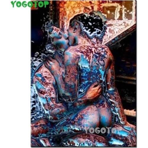 Full Diamond Embroidery Paintings 5D DIY Fantasy Couple,Kiss Love Mosaic Cross Stitch Handmade Special Gift Needlework YY5337