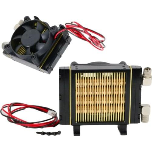 RC Hydraulic Simulate Radiator with Full Copper Tube Sheet For Huina 1/14 1/12 RC Excavator Bulldozer Loader Heat Sink Car Parts