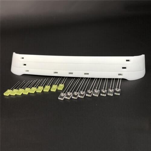 Sun Visor Shield Sun Louver with LED Light for 1/14 Tamiya Volvo FH16 750 56360 RC Truck Tractor Parts Accessories