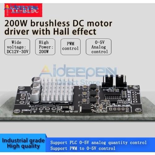 XY-BLDC DC 12V-30V 200W 3 Phase DC Brushless Hall Motor Controller Module Brushless Motor Drive Board