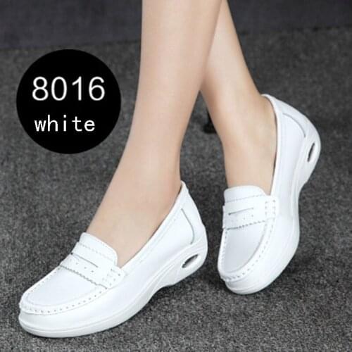 NEW shoes women 2019 Summer Casual shoes white wedge heels breathable work shoes anti-skid air cushion pregnant