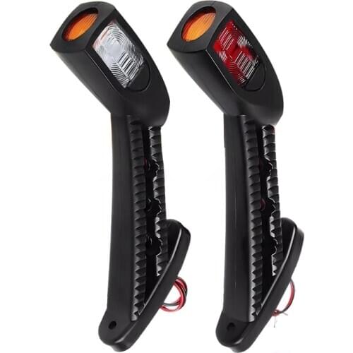 2X 24V 3 Color LED Car Truck Waterproof Durable Outline Side Marker Light Indicator Turn Light Trailer Truck Accessories