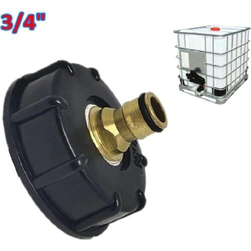 3/4" IBC Hose Adapter Water Tank Fitting S60*6 Standard Coarse Thread Durable Garden Tap Ball Valve IBC Tote Container Universal