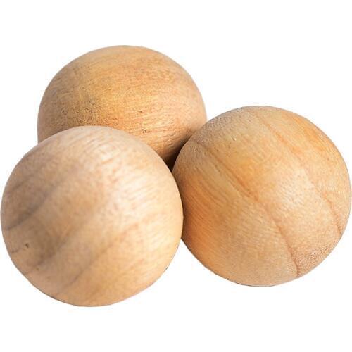 50pcs/pack Wardrobe Pest Control Wooden Mothballs Moth Repellent Prevent Mildew Moisture Proof Deworming Fragrant Wood Ball