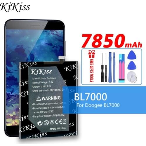 100% Original KiKiss 7850mAh BL 7000 Battery For DOOGEE BL7000 4G LTE Smartphone MT6750T Octa Core 5.5 Inch Moible Phone