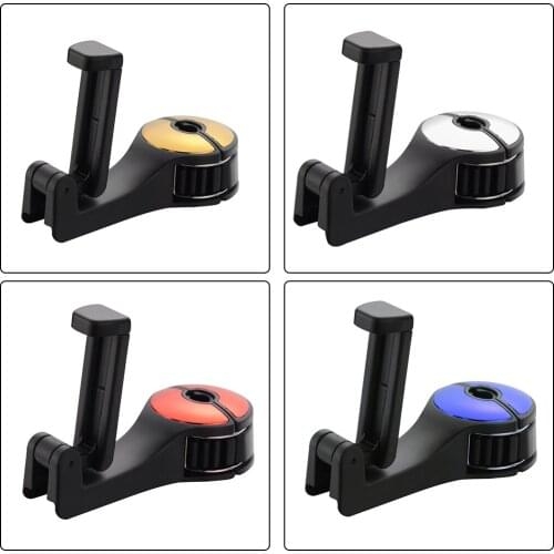 Car Headrest Phone Holder Mobile Phone Adjustable Stand Headrest Mount Hook Storage Hanger