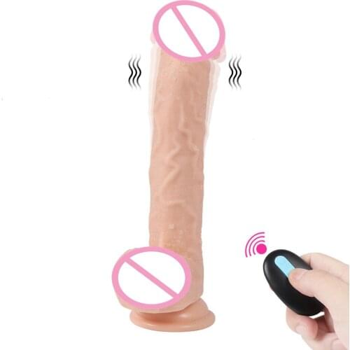 Wireless Remote Rotating Telescopic Big Dildo Vibrator for Woman Adult Sex Toys Realistic Penis Dick Female Masturbation
