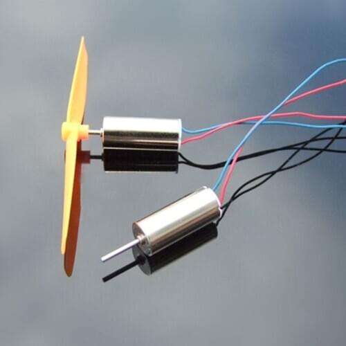 DC 3.7V 45000RPM Micro DIY Helicopter Coreless High Speed Motor No Propeller for Micro 4 Axis Aircraft Quadcopter Drone