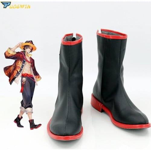Anime Portgas D Ace Cosplay Shoes Boots