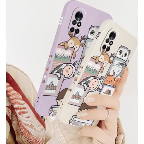Pretty Squirrel Phone Case For Huawei Nova8 8Pro 8SE Nova 7 7Pro 7SE 6 6se 5 5Pro 5Z 5I 5Ipro 5T 4 4E Liquid Silicone Cover