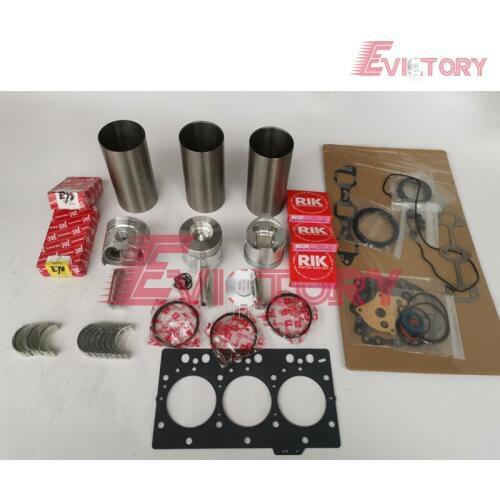 For Yanmar 3TNC78 engine rebuild kit Piston + ring cylinder liner full gasket kit bearing