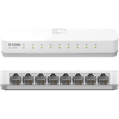 D-LINK DES-1008C 10/100 MBPS 8 PORT ETHERNET SWITCH