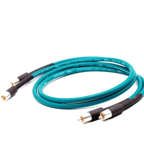 Hifi Audio OCC RCA Extension Cable Hi-end RCA to RCA Interconnect Cord With Silver Plated RCA Plug Audiopjile Cable