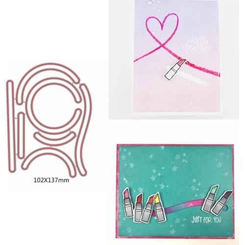 Lip Gloss Lines Die Cuts For Card Making Lip Gloss Lines dies scrapbooking metal cutting dies new 2019
