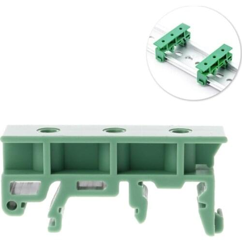 PCB 35mm DIN Rail Mounting Adapter Circuit Board Bracket Holder Carrier Clips