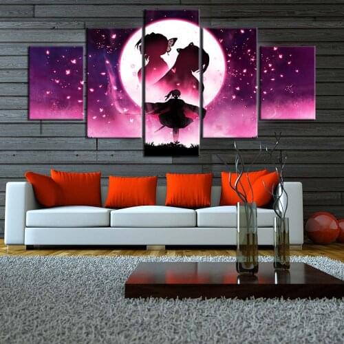 Demon Slayer Wall Art Prints Kochou Shinobu Modular Poster Kimetsu No Yaiba Canvas Painting Anime Character Pictures Home Decor