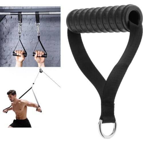 Non-Slip Exercise Handles Pull Handles Resistance Bands Foam Grip Replacement Fitness Strength Training Equipment Attachment