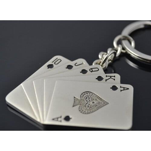 Poker keychain logo