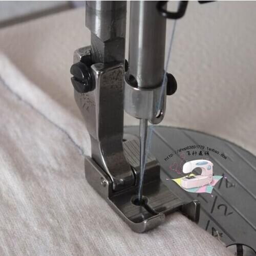 Industrial sewing machine parts sewing machine presser foot 12463HR 1/4 flat car presser foot steel wall