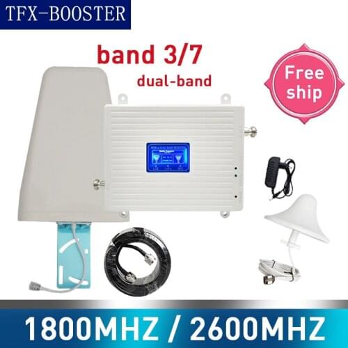 TFX-BOOSTER repeater 4g 1800/2600mhz gsm signal booster DCS LTE 2G 3G 4G GSM Cellular Mobile Signal Booster dual-Band amplifier