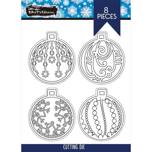 Christmas Ornaments Scrapbooking Metal Cutting Dies Craft Embossing Greeting Card Making Template DIY Handmade 2021 New