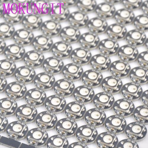 1000pcs SK6812 WS2812B Addressable 5050 smart RGB LED Pixel light on Black /White Heat Sink PCB Board for Arduino 5V DC