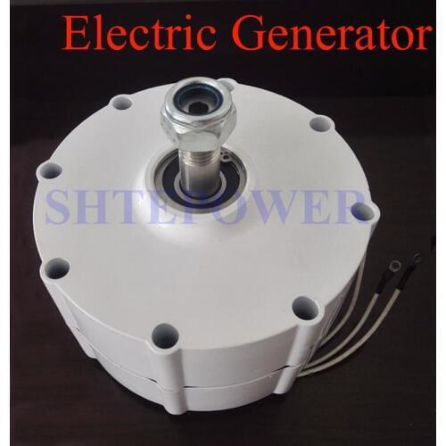 400W 12V/24V/48V wind turbines generator household system DIY 3Phase permanent magnet generator easy operation