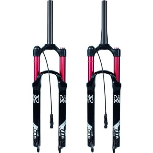 Straight fork/cone air mountain bike suspension fork plug bounce adjustment front fork bicycle vibration damping 26 27.5 29 inch