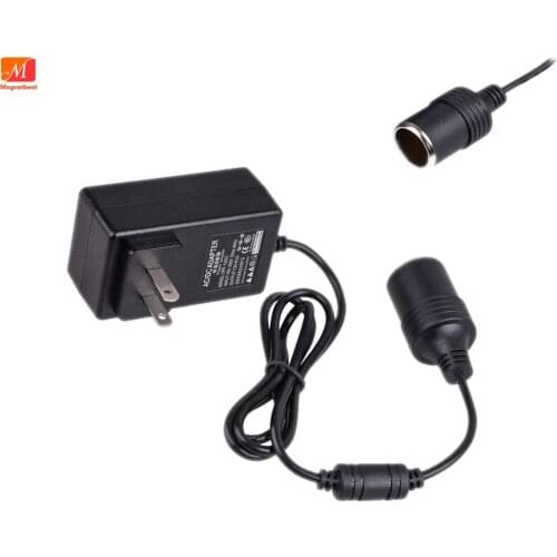 High Quality AC 110-240 to 12 Volt 12V 2A Car Charger 24W Car Cigarette Lighter Socket Power Adapter