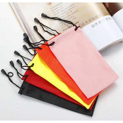 1000pcs/lot Waterproof leather plastic sunglasses pouch soft eyeglasses bag glasses phone case SN387