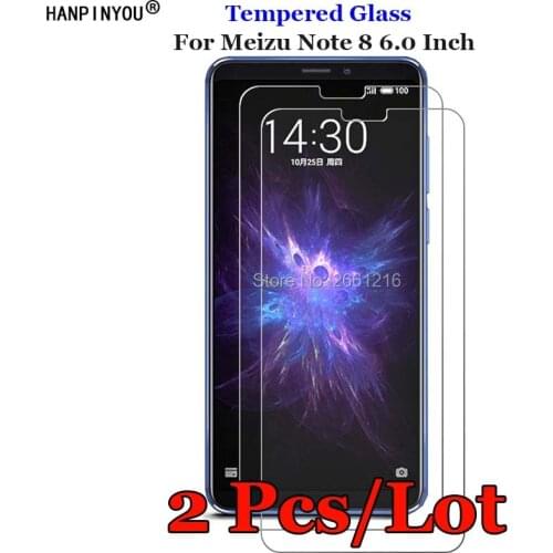 2 Pcs/Lot For Meizu Note8 Tempered Glass 9H 2.5D Premium Screen Protector Film For Meizu Note 8 6.0"