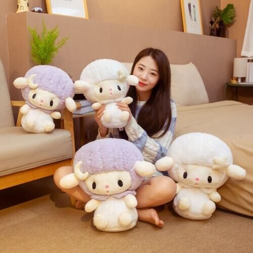 30/40cm Kawaii Gemini Sheep Plush Toys Stuffed Cute Sheep Doll Animal Pillow Soft Cartoon Toys for Children Girls Christmas Gift