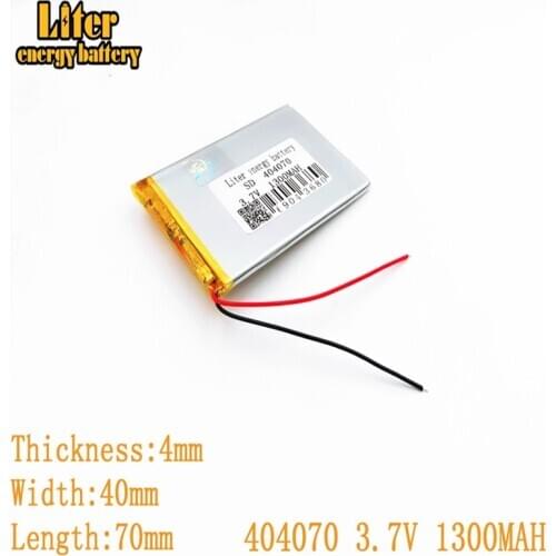 404070 3.7V 1600mAh 354070 Lithium Polymer Li-Po Rechargeable DIY Battery For Mp3 MP4 MP5 GPS PSP mobile electronic part