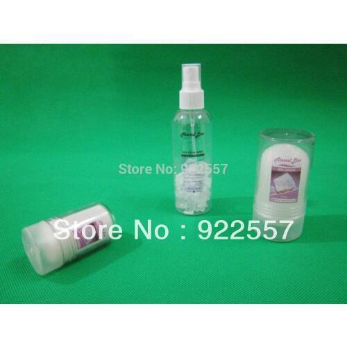 Free shipping for Natural alum body deodorant set,Natural potassium alum products set,60g+120g+100ml alum spray set