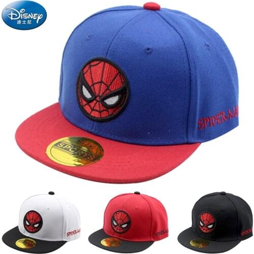 Disney Anime Spiderman Baseball Cap For Boys Girls Children Fashion Snapback Hip Hop Sun Hat Outdoor Baby Hats Fashion Kids Caps