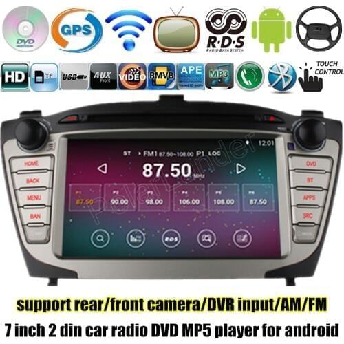 Quad Core for Android 4.4 Car DVD for Hyundai iX35 Radio GPS Navigation WIFI stereo radio MP5 MP4 player bluetooth