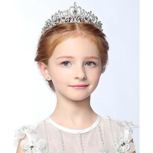 Childrens Headdress Childrens Crown Headdress Wreath Rhinestone Headband Birthday Spring and Summer New