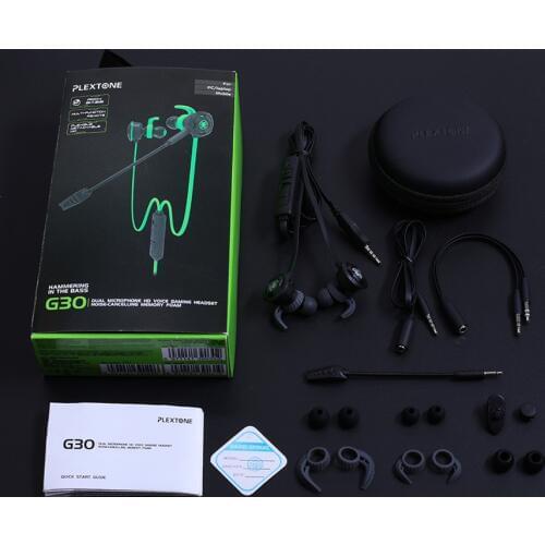 G30 In-ear 7.1 Stereo Gaming Earphones with Mic Bass for PC Computer Tablet Notenook New for Laptop Tablet Gamer