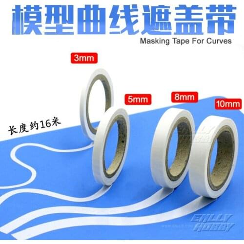 BORDER BD0002 Scale Models Masking Tape for Curves 2mm 3mm 5mm 8mm 10mm