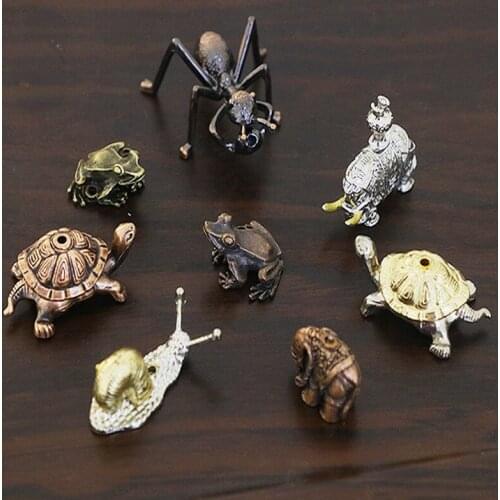 Mini Incense Stick Turtle Incense Plate Alloy Incense Holder Ornaments Incense Burner Animal Tea Pet Incense Stick Crafts